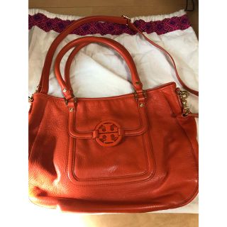 トリーバーチ(Tory Burch)のymhy様専用 トリーバーチ オレンジ トートバッグ 超美品(トートバッグ)