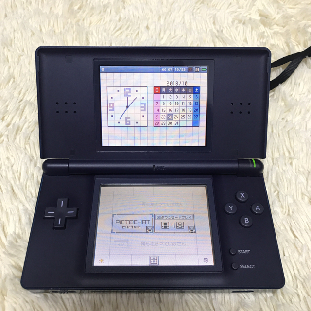 ニンテンドーDS(ニンテンドーDS)のニンテンドー DS lite ネイビー エンタメ/ホビーのゲームソフト/ゲーム機本体(携帯用ゲーム機本体)の商品写真