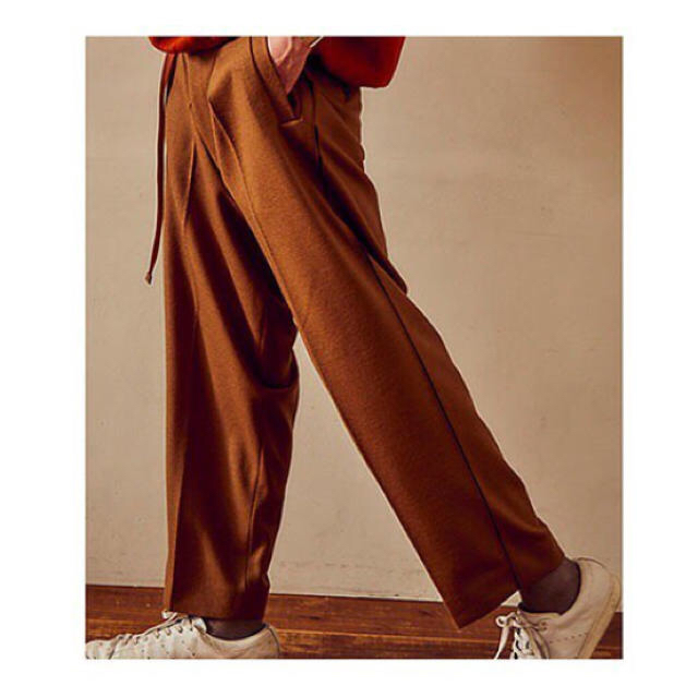 S YOKE 1TUCK WIDE TROUSERS スラックス キャメル