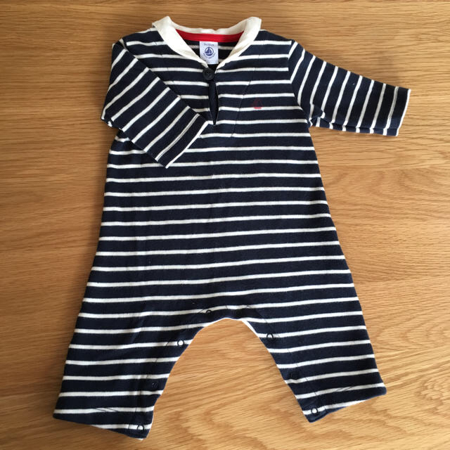 PETIT BATEAU(プチバトー)のプチバトー★ロンパース60㎝ キッズ/ベビー/マタニティのベビー服(~85cm)(ロンパース)の商品写真