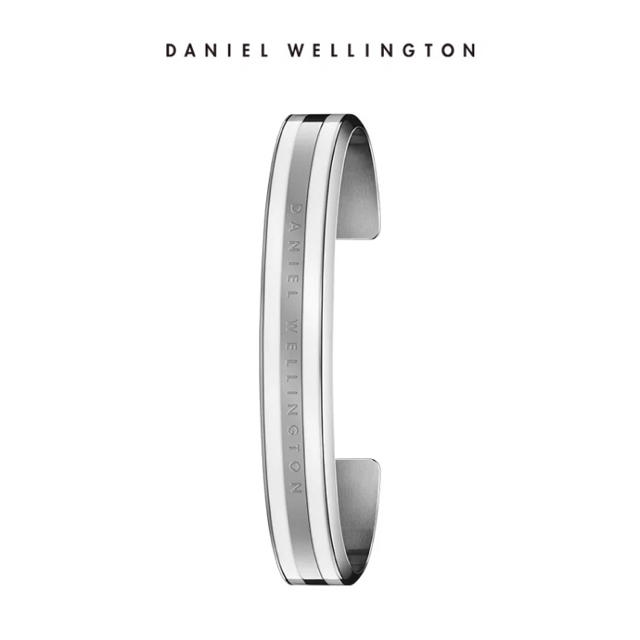 Daniel Wellington(ダニエルウェリントン)の18fw新作☆箱あり☆シルバーM☆ダニエルウェリントン☆バングル☆新品 メンズのアクセサリー(ブレスレット)の商品写真