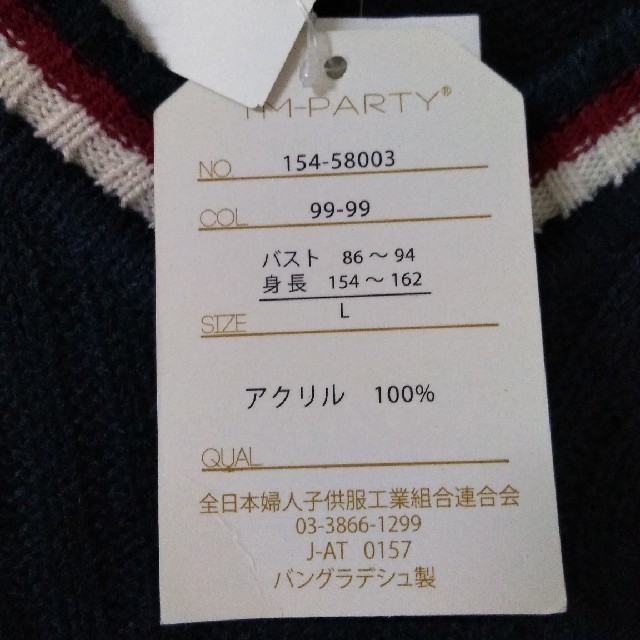 しまむら(シマムラ)のVネックニット レディースのトップス(ニット/セーター)の商品写真