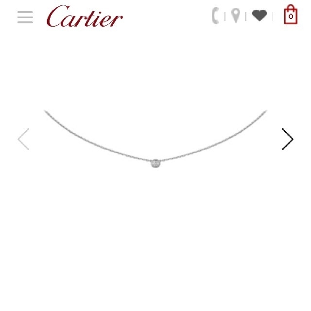 新版 Cartier - カルティエ ﾃﾞｨｱﾏﾝﾚｼﾞｪﾈｯｸﾚｽXS ネックレス