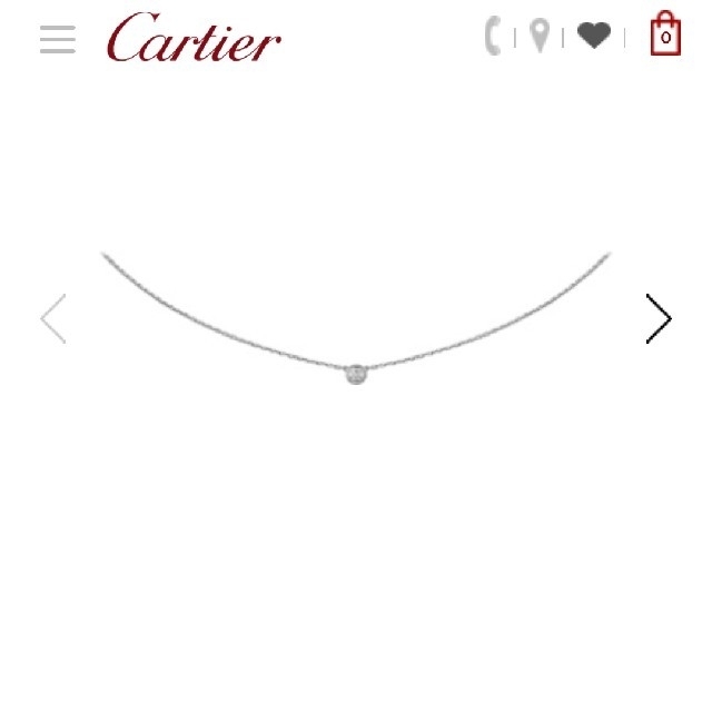 Cartier(カルティエ)のカルティエ　ﾃﾞｨｱﾏﾝﾚｼﾞｪﾈｯｸﾚｽXS レディースのアクセサリー(ネックレス)の商品写真