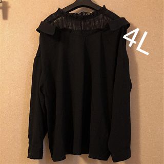 アベイル(Avail)の4L レース レイヤード ブラウス 大きいサイズ  しまむら アベイル(シャツ/ブラウス(長袖/七分))