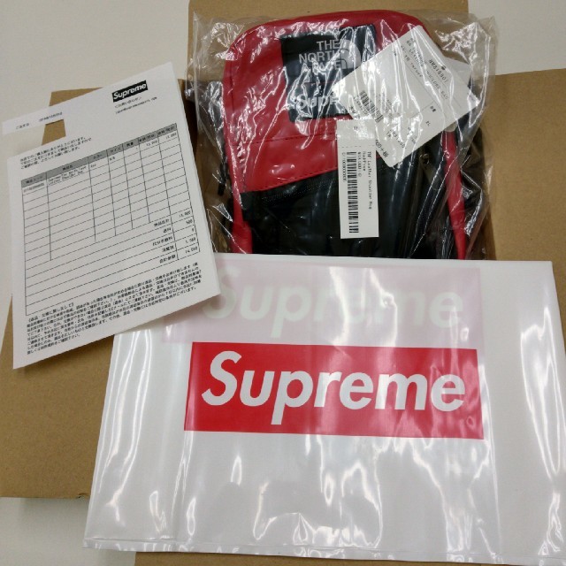 supreme the north face leather shoulder