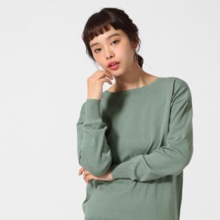 ローリーズファーム(LOWRYS FARM)のkikico様専用　ニット グリーン 新品(ニット/セーター)