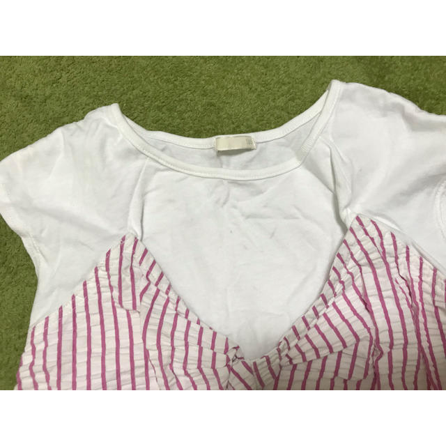 GU(ジーユー)のGU Ｔシャツ 130 女の子 キッズ/ベビー/マタニティのキッズ服女の子用(90cm~)(Tシャツ/カットソー)の商品写真