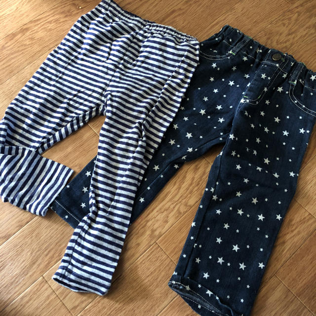 UNIQLO(ユニクロ)の2点セット パンツ キッズ/ベビー/マタニティのキッズ服男の子用(90cm~)(パンツ/スパッツ)の商品写真