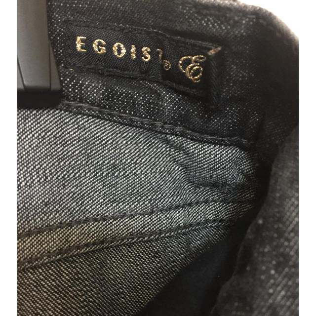 EGOIST(エゴイスト)のエゴイスト、Gパン·黒（新品、ダメージ） レディースのパンツ(デニム/ジーンズ)の商品写真