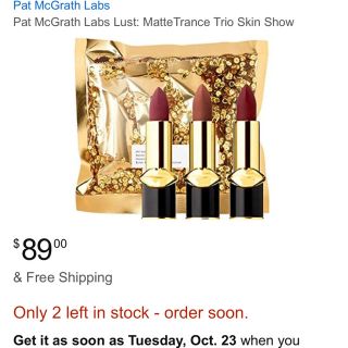 セフォラ(Sephora)のPAT MCGRATH ミニリップ3本セット(口紅)