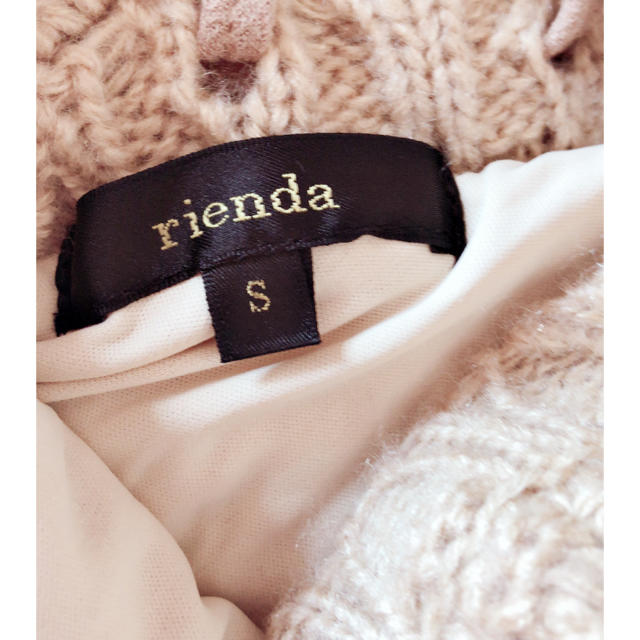 rienda(リエンダ)のニットミニワンピ レディースのワンピース(ミニワンピース)の商品写真