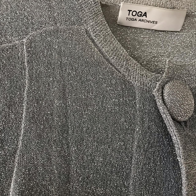 TOGA(トーガ)のToga トーガ シルバーグレー カーディガン レディースのトップス(カーディガン)の商品写真