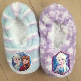 ディズニー(Disney)のアナと雪の女王 スリッパ ルームシューズ 2個セット(スリッパ)