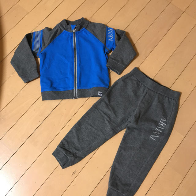 ARMANI JUNIOR(アルマーニ ジュニア)のアルマーニベービー上下 美品 キッズ/ベビー/マタニティのベビー服(~85cm)(パンツ)の商品写真