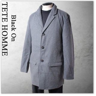 テットオム(TETE HOMME)の新品 テットオム チェスターコート 価格34560円 LL XL 灰(チェスターコート)