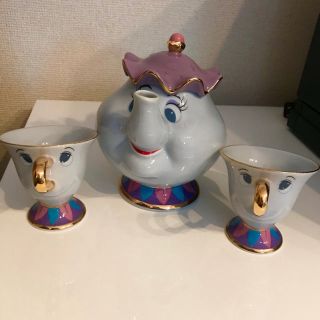 ビジョトヤジュウ(美女と野獣)のDisney ポット婦人set♡(グラス/カップ)