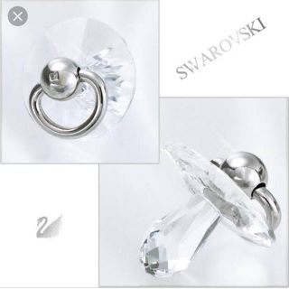 スワロフスキー(SWAROVSKI)のスワロフスキー・おしゃぶり・置物・新品未使用(置物)