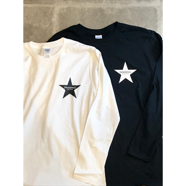 Ron Herman(ロンハーマン)のDrawing スター Tシャツ ロンT Sサイズ ホワイト メンズのトップス(Tシャツ/カットソー(七分/長袖))の商品写真
