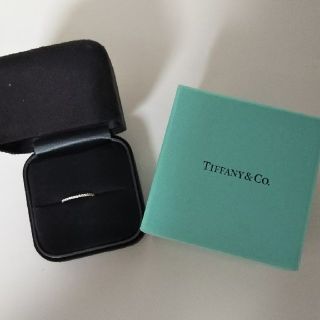 ティファニー(Tiffany & Co.)の美品★ティファニー★メトロリング★18金 ホワイトゴールド★エタニティ★7号(リング(指輪))