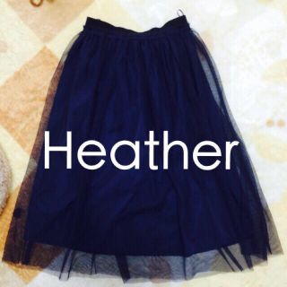 ヘザー(heather)の今季♡ヘザー チュールスカート(ひざ丈スカート)