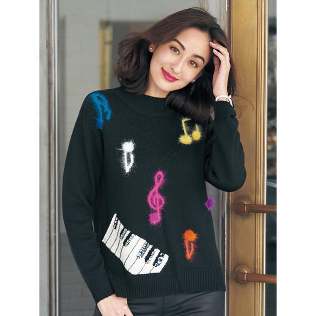 トップスチェスティ Musical Note Knit 黒 新品未使用