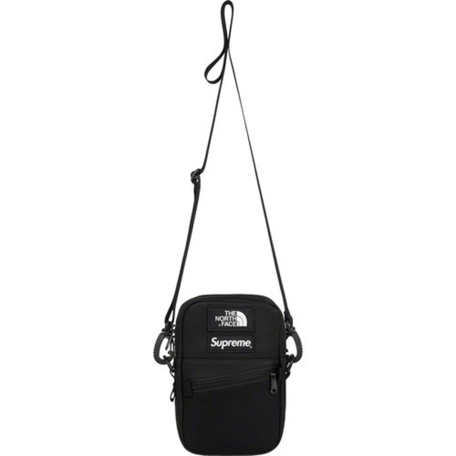 Supreme TNF Leather  Shoulder Bag Black