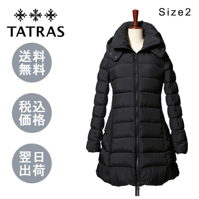 TATRAS(タトラス)のタトラス LTA19A4694 POLITEAMA ダウンコート ☆BLACK レディースのジャケット/アウター(ダウンコート)の商品写真