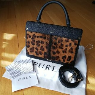 フルラ(Furla)の極美品 フルラ ライク Sサイズ レオパード柄 3wayバッグ 正規品(ショルダーバッグ)