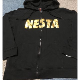 ネスタブランド(NESTA BRAND)のネスタ パーカー 黒金パーカー Mサイズ(パーカー)