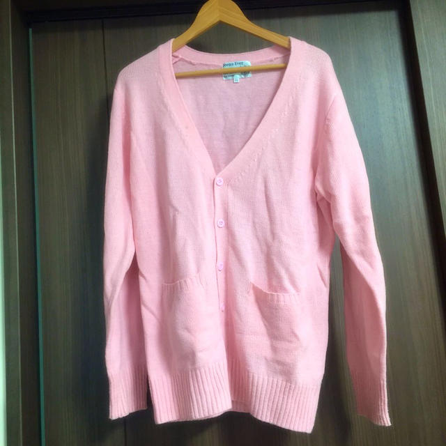 ピンク♡カーディガン レディースのトップス(ニット/セーター)の商品写真