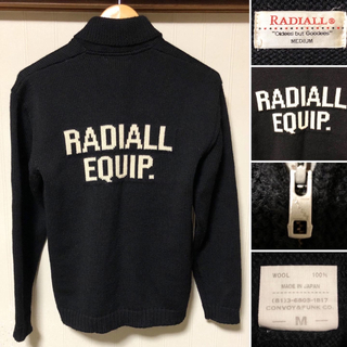 ラディアル(RADIALL)の日本製 RADIALL ラディアル ジップカーディガン CORP KNIT(ブルゾン)