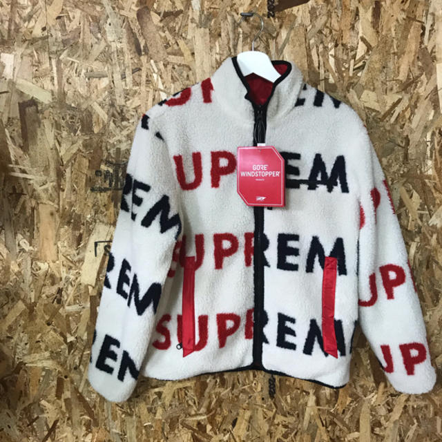 Supreme Reversible Logo Fleece Jacket 【S