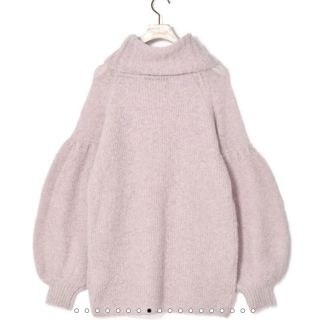 ダブルクローゼット(w closet)のニット(アルパカ混ブークレオフタートルニットプルオーバー)(ニット/セーター)