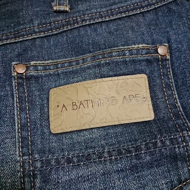 A BATHING APE(アベイシングエイプ)のAPE デニムスカート レディースのスカート(ミニスカート)の商品写真