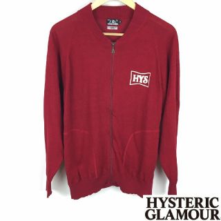 ヒステリックグラマー(HYSTERIC GLAMOUR)の美品 ヒステリックグラマー 長袖カットソー レッド サイズM(Tシャツ/カットソー(七分/長袖))