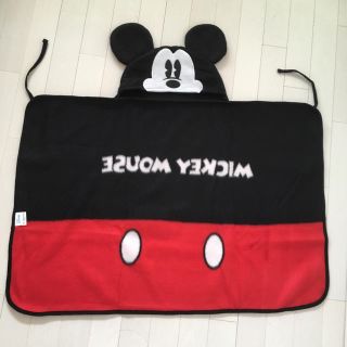 ディズニー(Disney)のますみん様専用 未使用 ミッキーマウス フード付きポンチョ ブランケット(おくるみ/ブランケット)