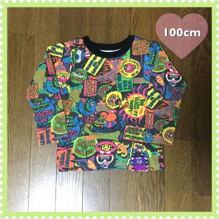 ラブレボリューション(LOVE REVOLUTION)のラブレボ☆ロッキン総柄ロンT☆100cm(Tシャツ/カットソー)