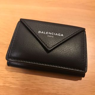 バレンシアガ(Balenciaga)のバレンシアガ ペーパーミニウォレット 黒(財布)