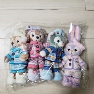 ディズニー(Disney)のディズニー オータムスリープオーバー
ぬいぐるみバッジ 4点セット　お顔1番(ぬいぐるみ)