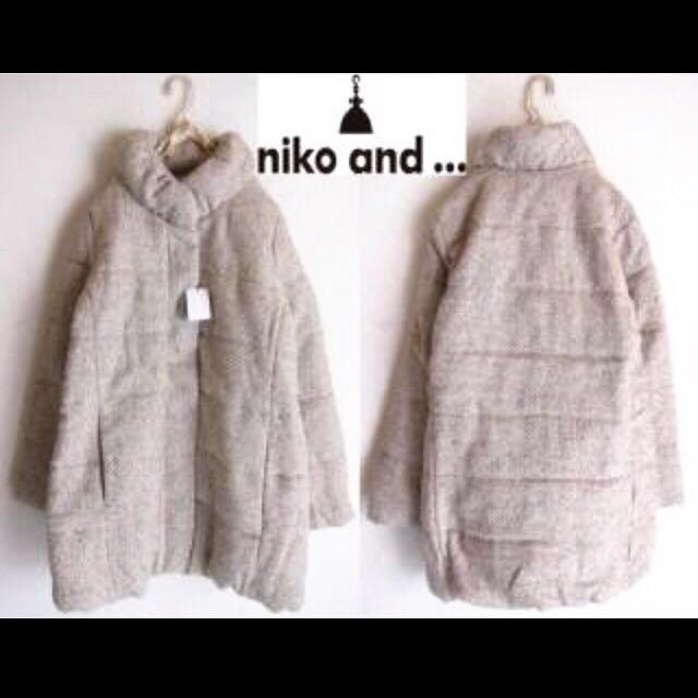 niko and...(ニコアンド)のニコアンド ツイードコート レディースのジャケット/アウター(ダウンコート)の商品写真