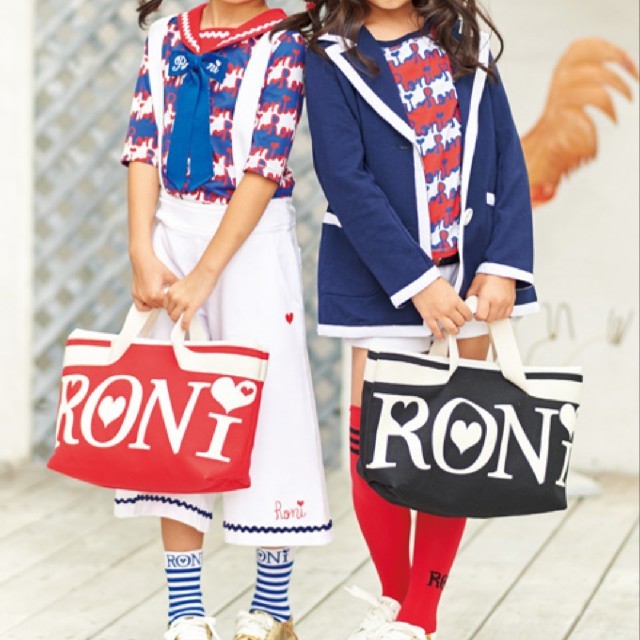 RONI(ロニィ)のSS●新品●RONI●ロング丈ジャケット●ネイビー キッズ/ベビー/マタニティのキッズ服女の子用(90cm~)(ジャケット/上着)の商品写真