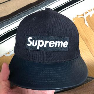 シュプリーム(Supreme)のsupreme boxlogo キャップ NEWERA 59.6㎝(キャップ)