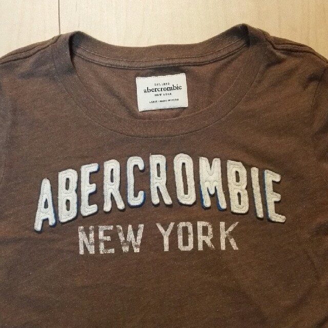 Abercrombie&Fitch - 送料込！ハワイ購入 アバクロ ロゴアップリケ付Tシャツの通販 by マキティ's shop