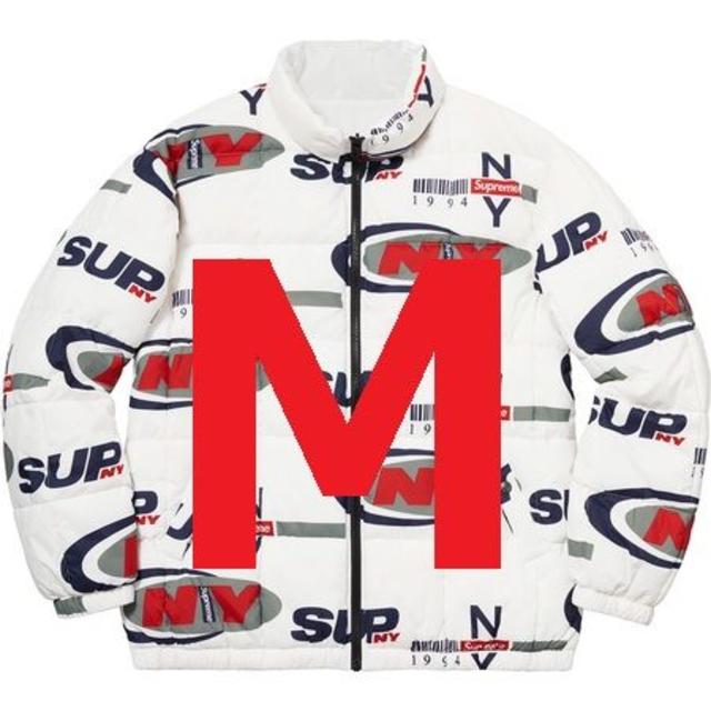 Supreme NY Reversible Puffy Jacket WhIte