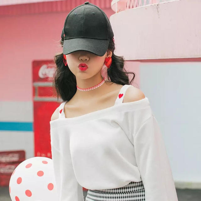 韓国ファッション カットソー レディースのトップス(カットソー(長袖/七分))の商品写真