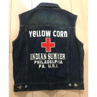 YeLLOW CORN - 美品YELLOW CORN デニムベストの通販 by reicon YeLLOW CORN - 美品YELLOW CORN デニムベストの通販 by reicon