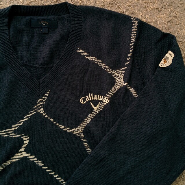 Callaway(キャロウェイ)のyumi様専用　Callaway　セーター　Ｌ　１度着用　定価14000 メンズのトップス(ニット/セーター)の商品写真