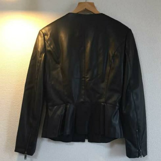 ZARA(ザラ)のZARA レザージャケット サイズM  ライダース レディースのジャケット/アウター(ライダースジャケット)の商品写真