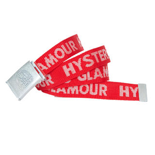 ヒステリックグラマー(HYSTERIC GLAMOUR)のヒステリックグラマー ロゴテープベルト赤(ベルト)